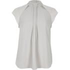 River Island Womens Pleated Panel High Neck Top