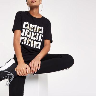 River Island Womens Ri Print Crew Neck T-shirt