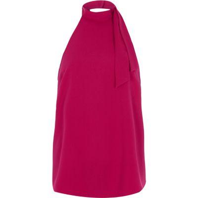 River Island Womens Halter Neck Cross Back Top