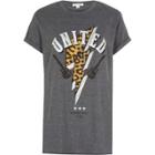 River Island Womens Leopard Print Band T-shirt