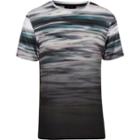 River Island Mensblack Faded Marble Print T-shirt
