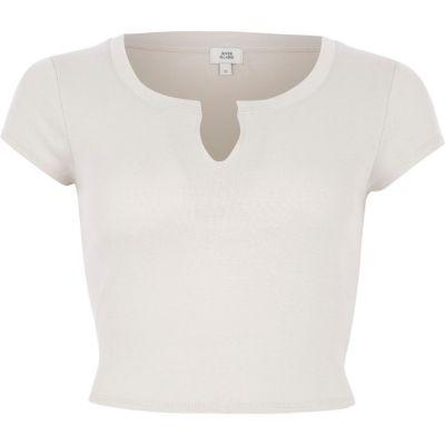 River Island Womens Notch Front Crop Top