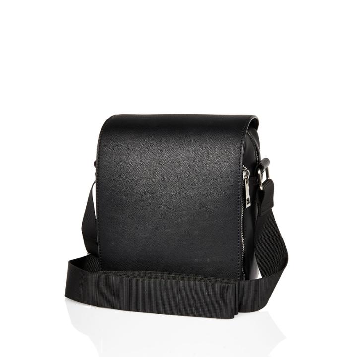 River Island Mensblack Structured Cross Body Bag