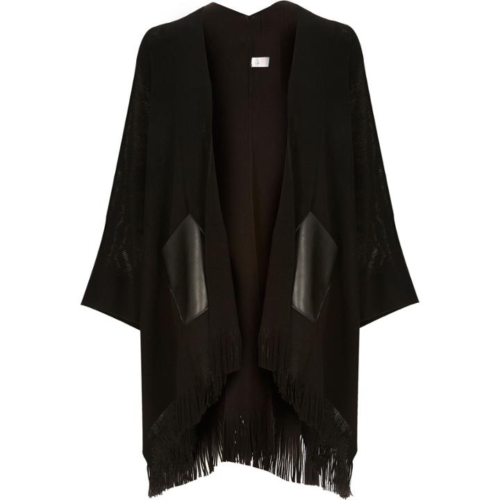 River Island Womens Fine Knit Tassel Cape