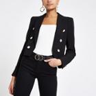 River Island Womens Button Front Cropped Blazer