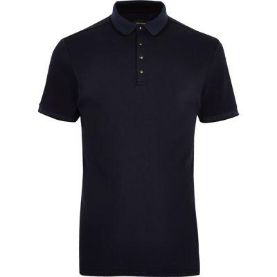 River Island Mensbig & Tall Tipped Polo Shirt