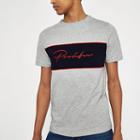 River Island Mens Marl 'prolific' Embroidered T-shirt