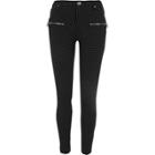 River Island Womens Polka Dot Zip Front Skinny Trousers