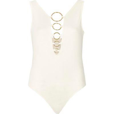 River Island Womens Plunge Ring Bodysuit