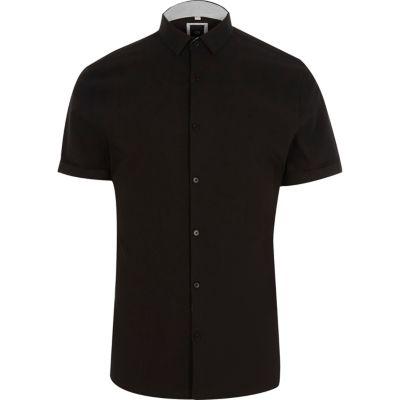 River Island Mens Smart Muscle Fit Short Sleeve Shirt