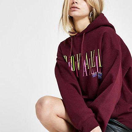 River Island Womens 'trouvaille' Neon Print Hoodie