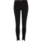 River Island Womens Chewed Hem Skinny Molly Jeggings