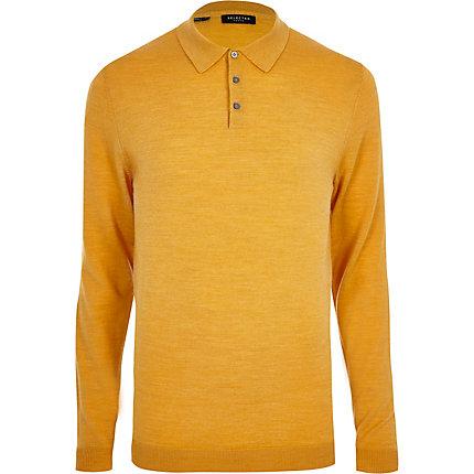 River Island Mens Selected Homme Knit Polo Shirt
