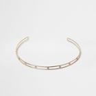 River Island Womens Gold Tone Crystal Choker Necklace
