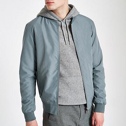 River Island Mens Long Sleeve Bomber Jacket