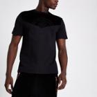 River Island Mens Embroidered Slim Fit T-shirt