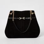 River Island Womens Suede Leather Snaffle Front Slouch Bag