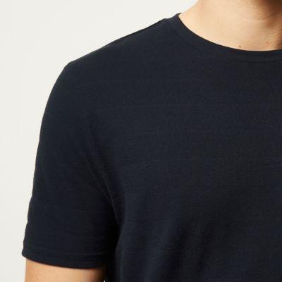 River Island Mens Fine Stripe T-shirt