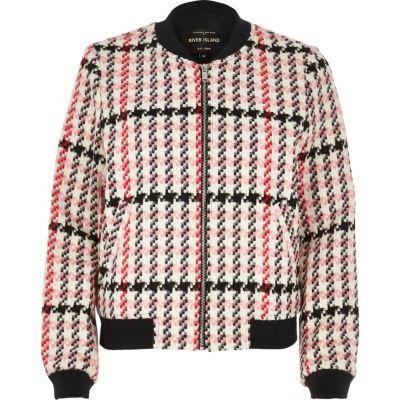 River Island Womens Classic Checked Bomber Jacket