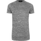 River Island Mens Marl Muscle Fit Longline T-shirt