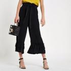 River Island Womens Tiered Frill Tie Waist Culottes