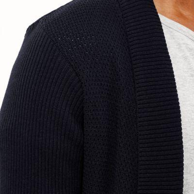 River Island Mens Open Front Cardigan