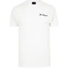 River Island Mens White 'r Ninety Six' Slim Fit T-shirt