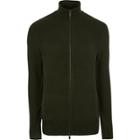 River Island Mens Ribbed Funnel Neck Zip-up Jumper