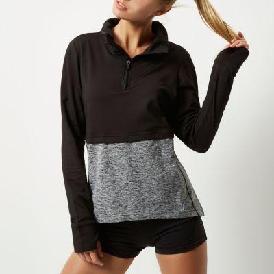 River Island Womens Ri Active Layered Block Sports Top
