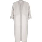 River Island Womens Sheer Panel Duster Coat