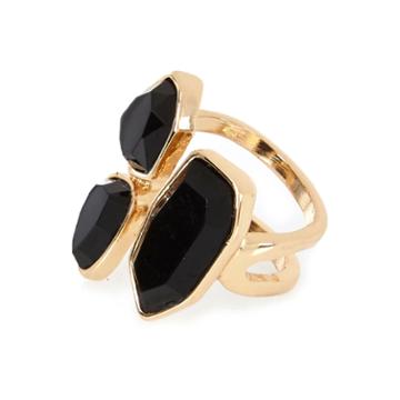 River Island Womens Gold Tone Stone Cocktail Ring