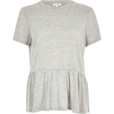 River Island Womens Soft Peplum T-shirt