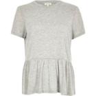 River Island Womens Soft Peplum T-shirt