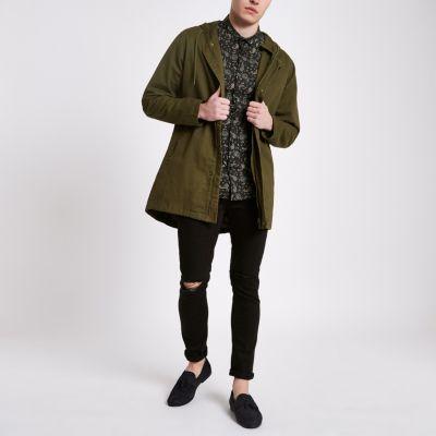 River Island Mens Only And Sons Hooded Parka Jacket