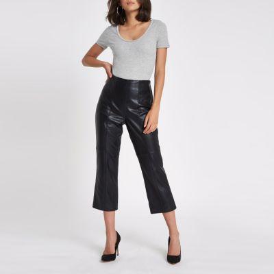 River Island Womens Rhinestone Scoop Neck Bodysuit