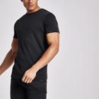 River Island Mens Studded Slim Fit Crew Neck T-shirt
