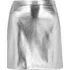 River Island Womens Silver Mini Skirt