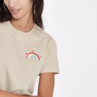 River Island Womens 'maybe Baby' Embroidered Crop T-shirt
