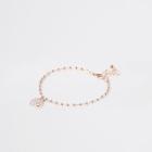 River Island Womens Rose Gold Ball Chain Bracelet