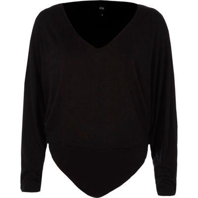 River Island Womens Loose Batwing Sleeve Bodysuit