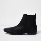 River Island Mens Nubuck Leather Chelsea Boots