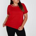 River Island Womens Plus Pearl Necklace T-shirt