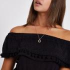 River Island Womens Gold Tone Circle Pendant Circle