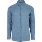 River Island Mens Textured Jack And Jones Vintage Shirt