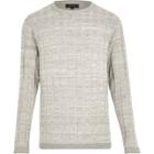 River Island Mens Wide Ribbed Slim Fit Sweater