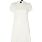 River Island Womens Ribbed Tie Back Short Sleeve Tunic