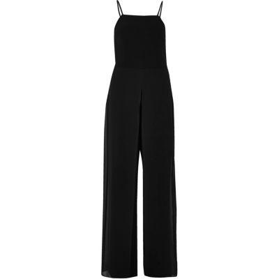 River Island Womens Chiffon Wide Leg Jumpsuit