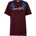 River Island Womens 'romantic' Applique Boyfriend T-shirt