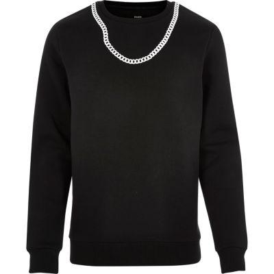 River Island Mens Christopher Shannon Chain Sweatshirt