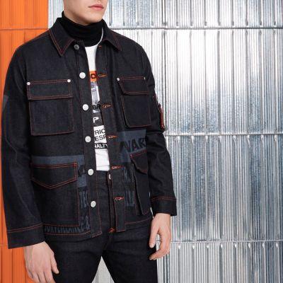 River Island Mens Blood Brother Denim Jacket
